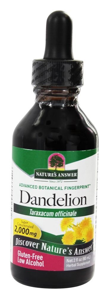 Álcool orgânico da raiz do dente-de-leão - 2 fl. oz. Nature's Answer
