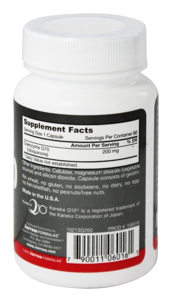 Co-Q10 200 mg. - Cápsulas 60 Jarrow Formulas - Imagem 2