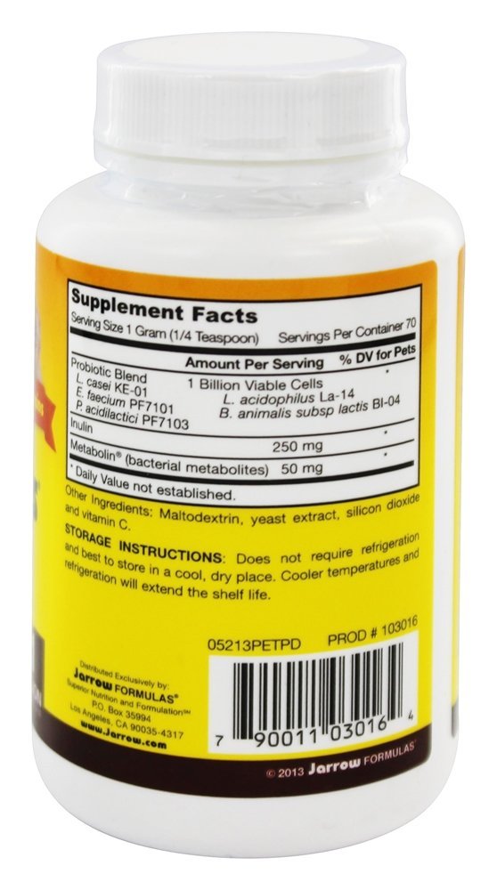 Animal de estimação Dophilu Probiotic 1 Bilhões de UFC - 2.5 oz. Jarrow Formulas - Imagem 2