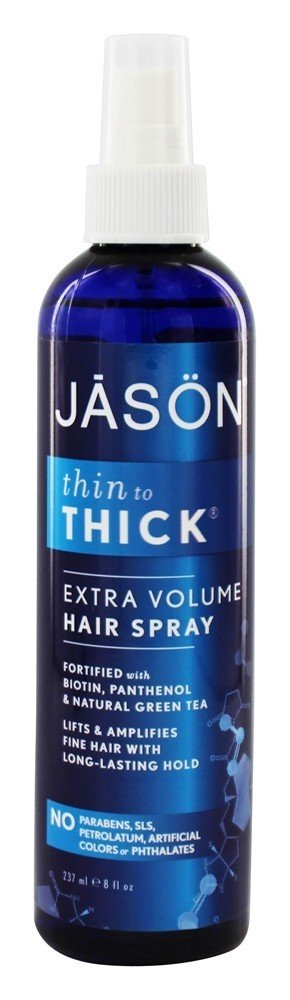 Volume extra fino de spray de cabelo grosso - 8 fl. oz. JASON Natural Products