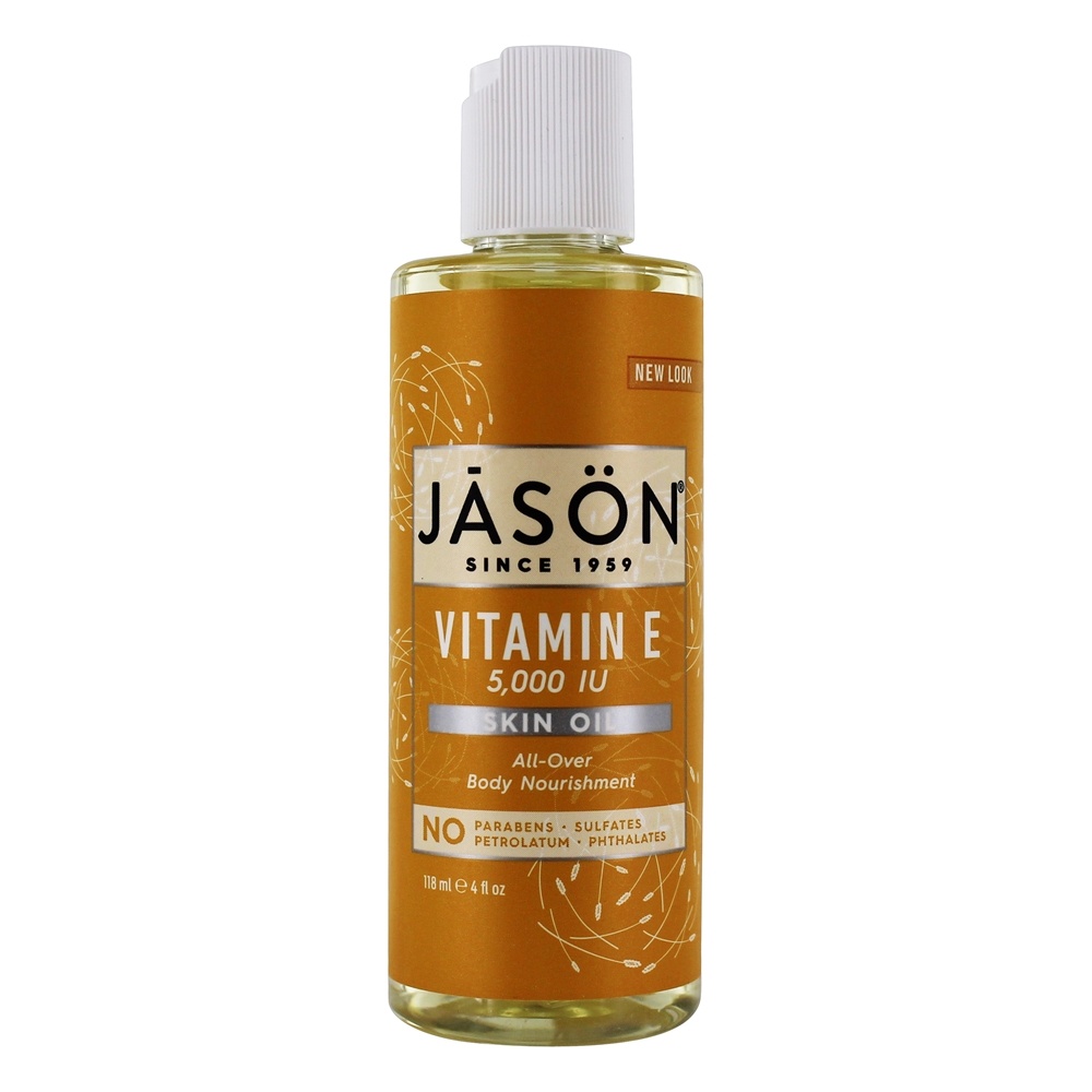 Nutrir o Óleo da Pele com Vitamina E 5000 IU - 4 fl. oz. JASON Natural Products