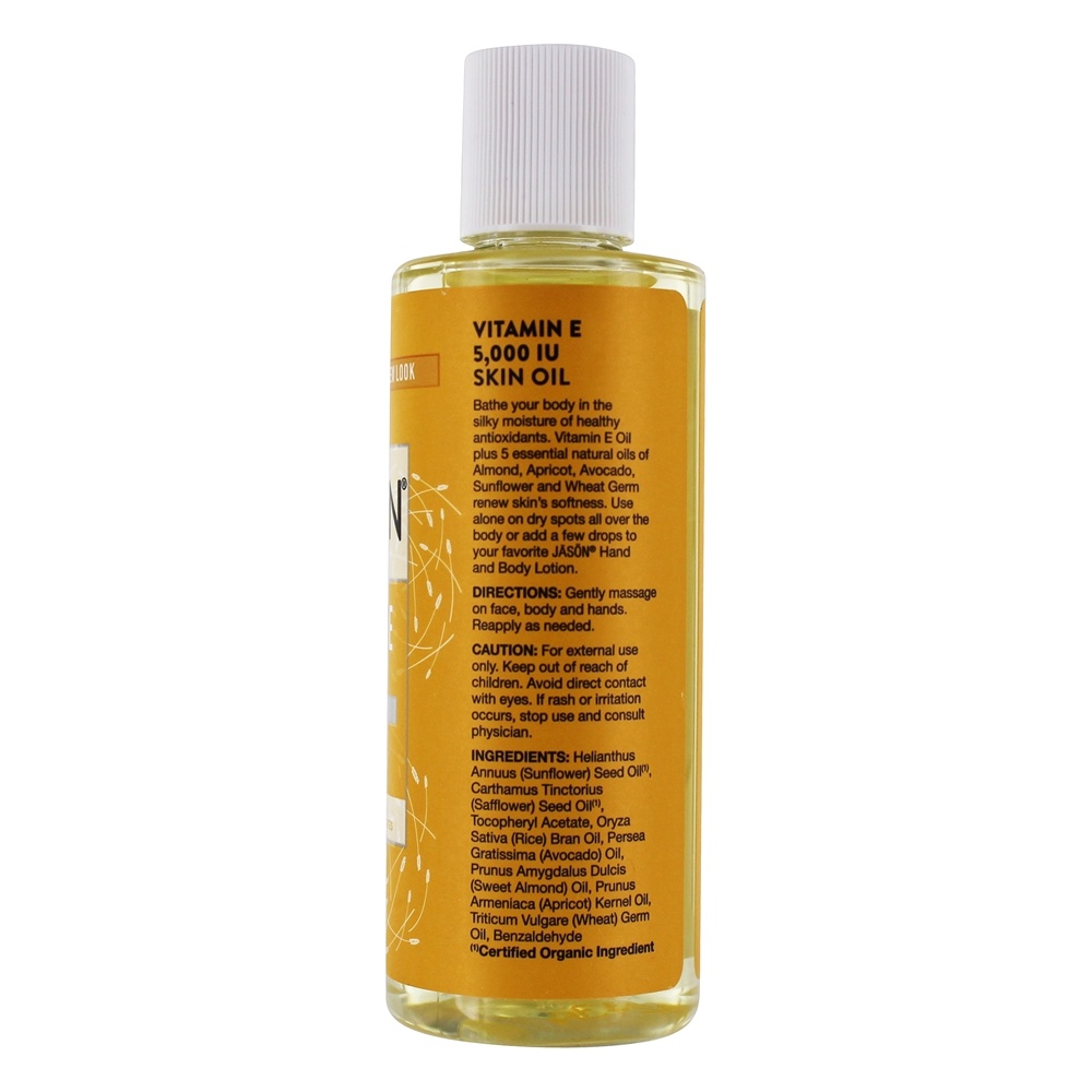 Nutrir o Óleo da Pele com Vitamina E 5000 IU - 4 fl. oz. JASON Natural Products - Imagem 2