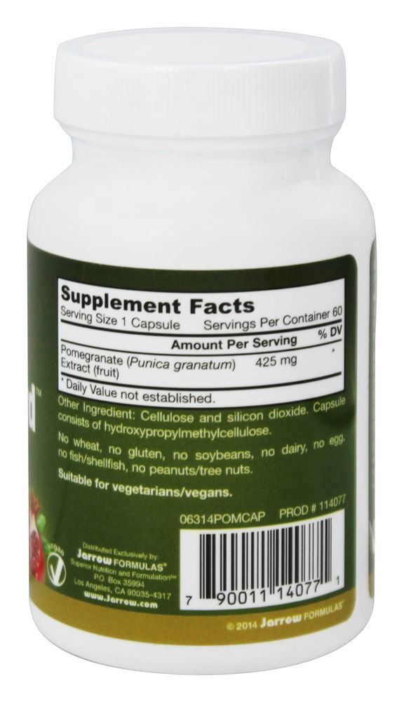 PomGuard 425 mg. - Cápsulas vegetarianas 60 Jarrow Formulas - Imagem 2