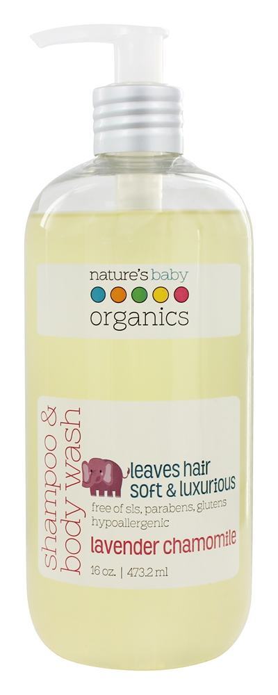 Shampoo e Lavagem Corporal Lavanda Camomila - 16 fl. oz. Nature's Ba