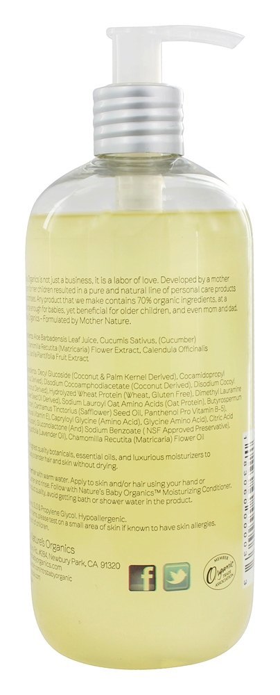 Shampoo e Lavagem Corporal Lavanda Camomila - 16 fl. oz. Nature's Ba - Imagem 3
