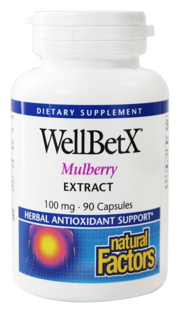 Extrato de Mulberry WellBetX 100 mg. - Cápsulas 90 Natural Factors