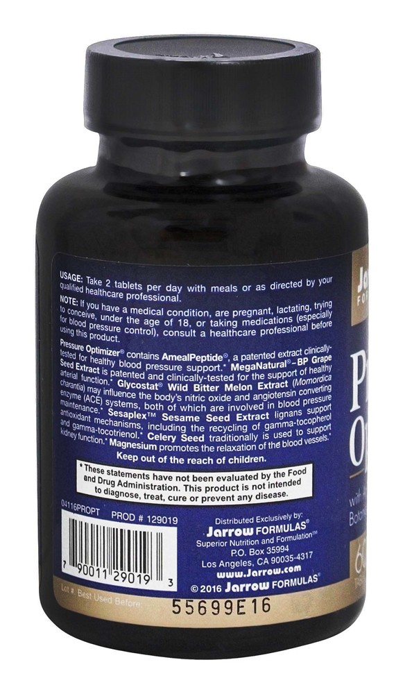 Otimizador de Pressão - 60 Tablets Jarrow Formulas - Imagem 3