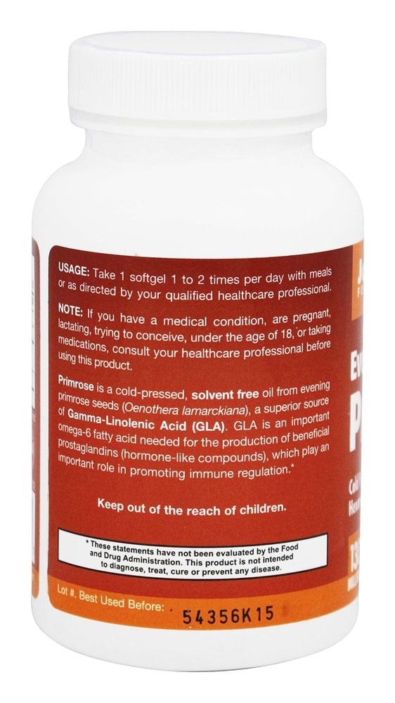 Óleo de Onagra 1300 mg. - 60 Softgels Jarrow Formulas - Imagem 3