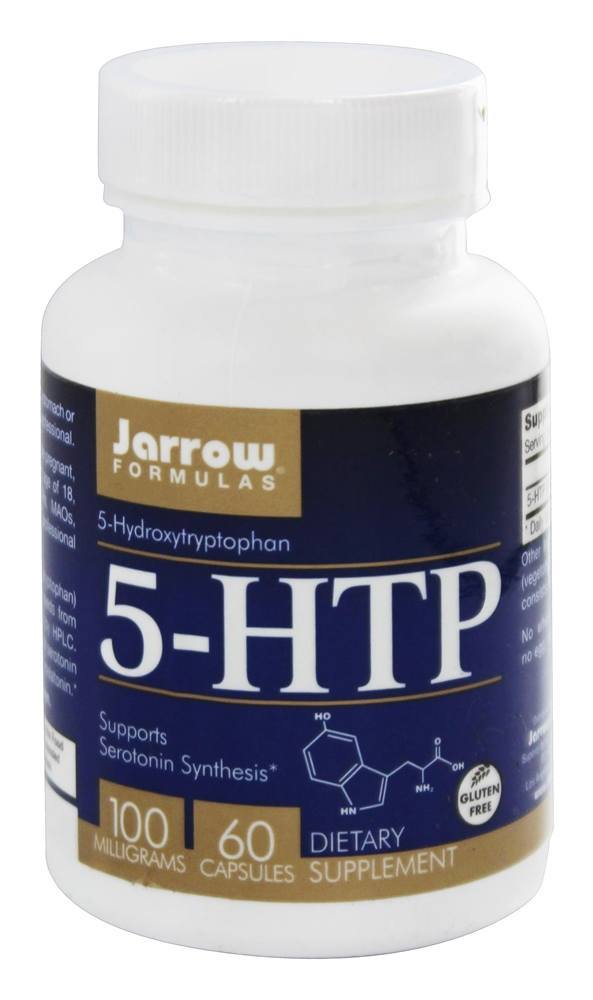Suporte a Síntese de Serotonina 5-HTP 100 mg. - Cápsulas vegetarianas 60 Jarrow Formulas
