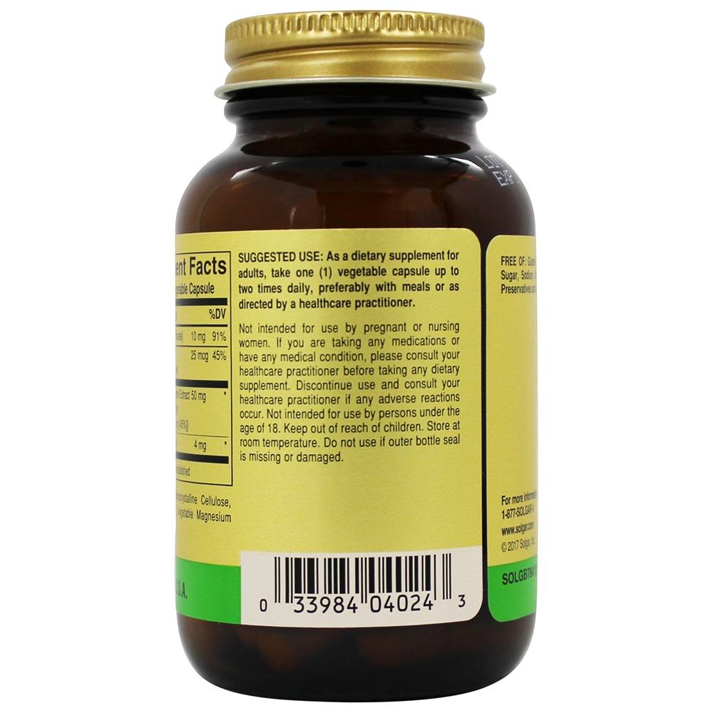Complexo de Saw Palmetto & Lycopene - Cápsulas vegetarianas 50 Solgar - Imagem 3