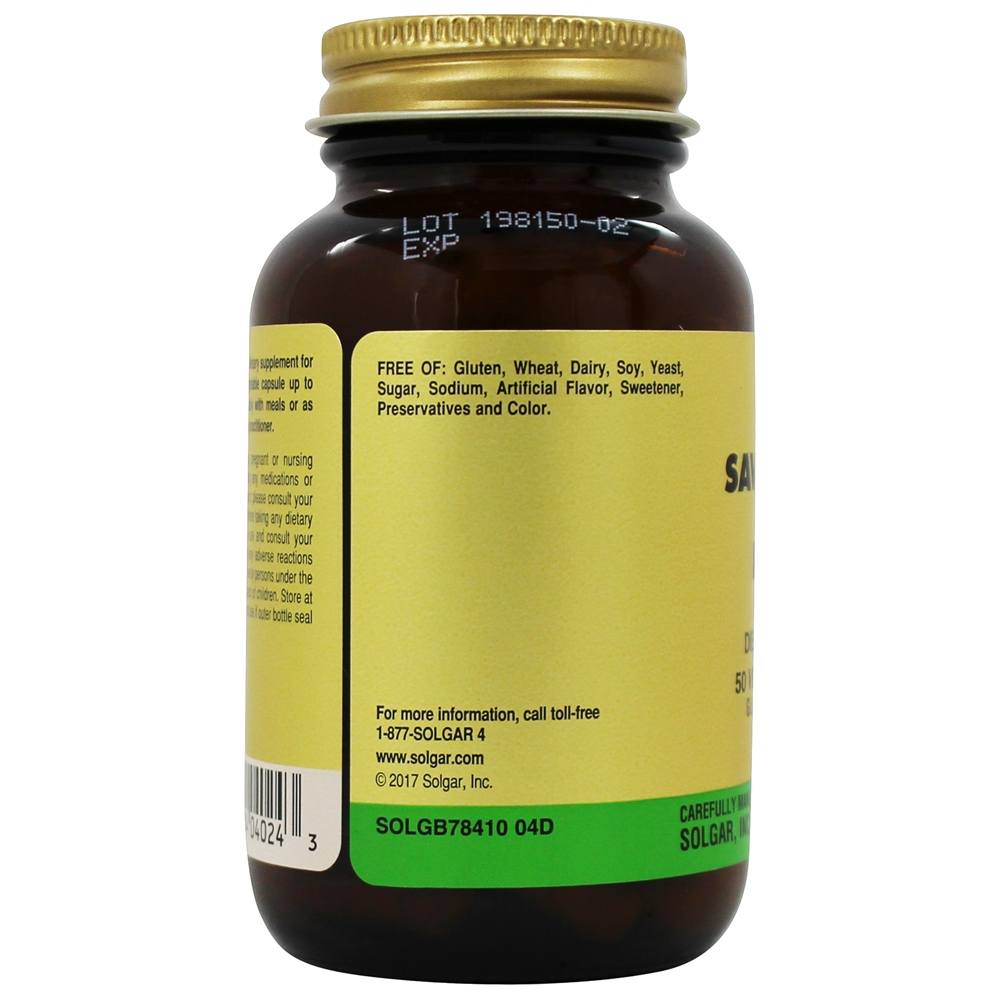 Complexo de Saw Palmetto & Lycopene - Cápsulas vegetarianas 50 Solgar - Imagem 4