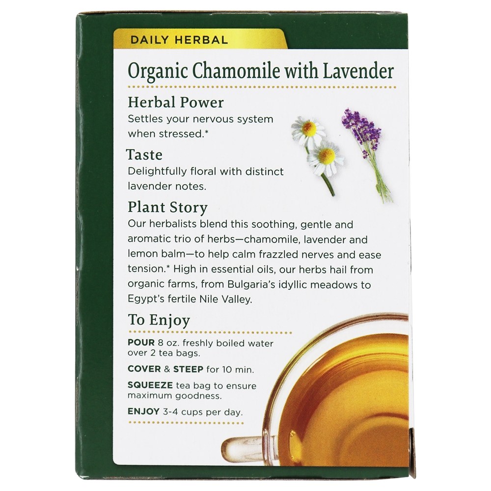 Chá de camomila orgânica com lavanda - 16 Saquinhos de Chá Traditional Medicinals - Imagem 3