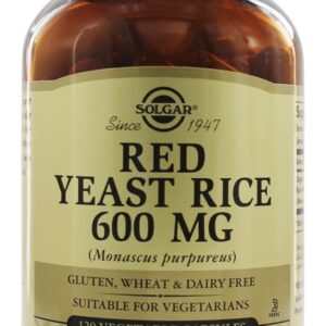 Cápsulas Vegetais de Arroz Vermelho Fermentado 600 mg. - Cápsulas 120 Solgar