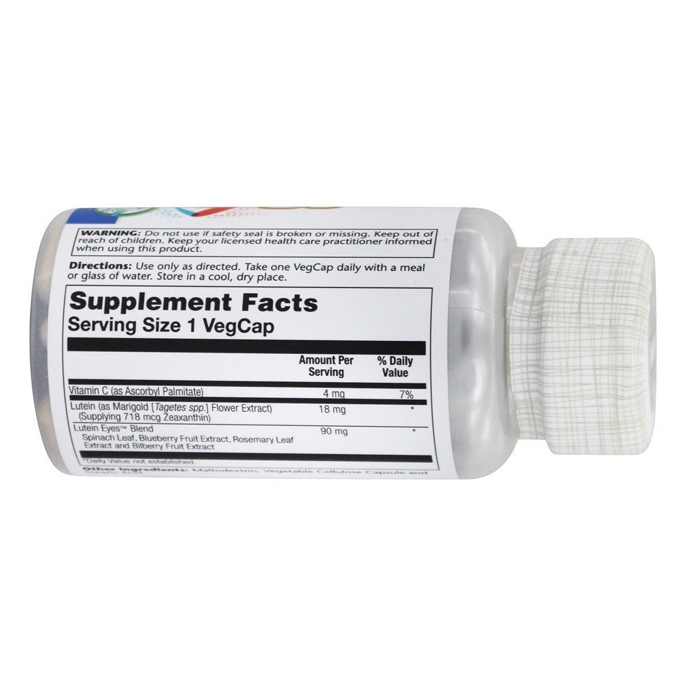 Lutein Eyes Potência Tripla 18 mg. - 60 Cápsula (s) vegetal (s) Solaray - Imagem 2
