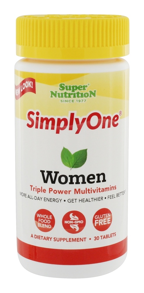 Simplesmente um multivitamínico triplo do poder das mulheres - 30 Tablets Super Nutrition