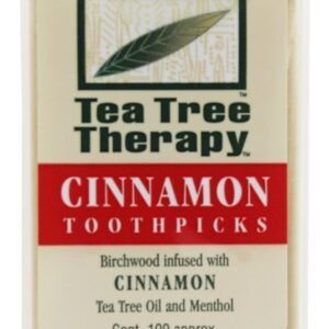Comprar canela de árvore de chá canela - 100 pick (s) tea tree therapy preço no brasil cuidados pessoais & beleza palitos de dente suplemento importado loja 9 online promoção -