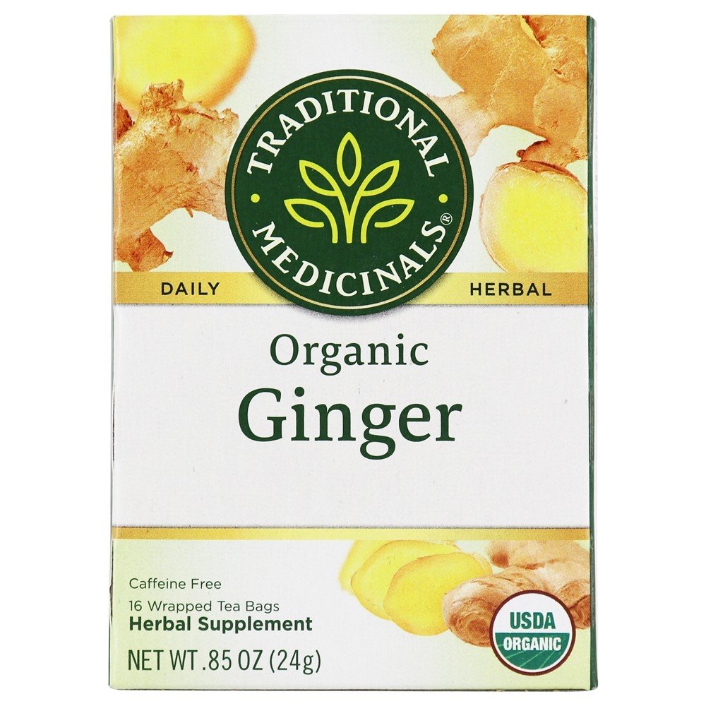 Chá de Gengibre Orgânico - 16 Saquinhos de Chá Traditional Medicinals