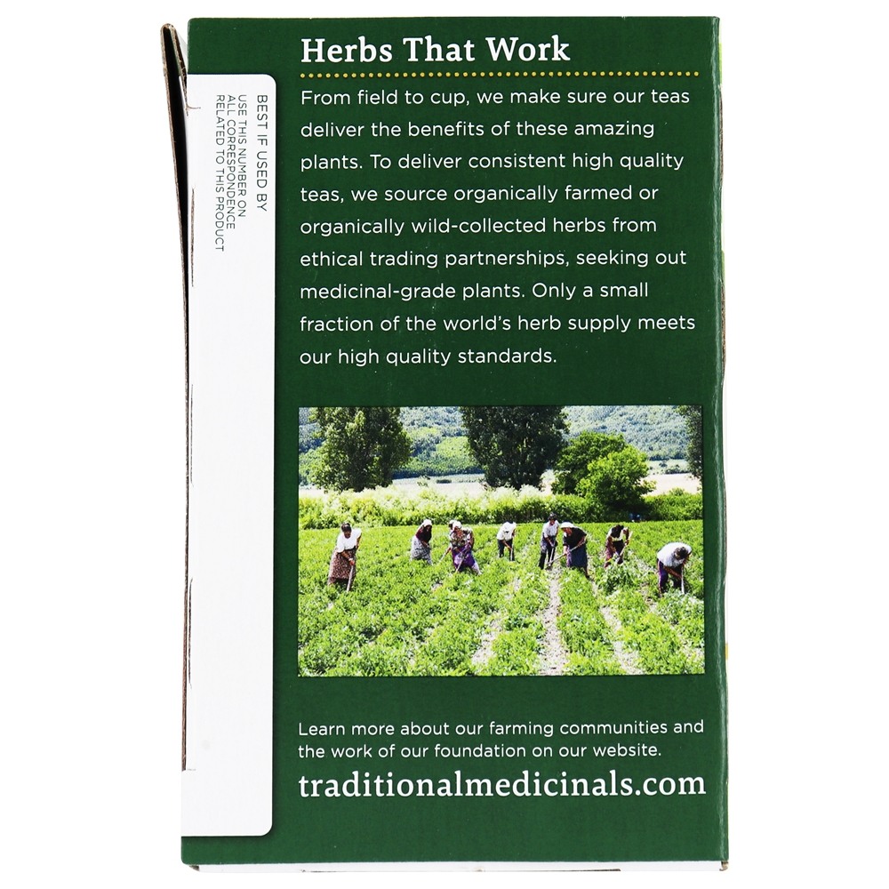 Chá de ervas orgânico de hortelã-pimenta - 16 Saquinhos de Chá Traditional Medicinals - Imagem 4