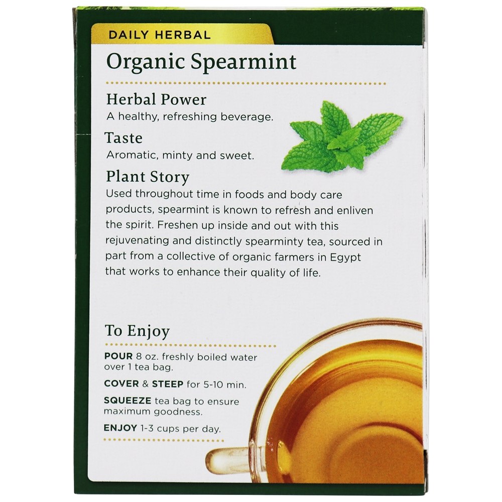 Chá de ervas orgânico de hortelã - 16 Saquinhos de Chá Traditional Medicinals - Imagem 3