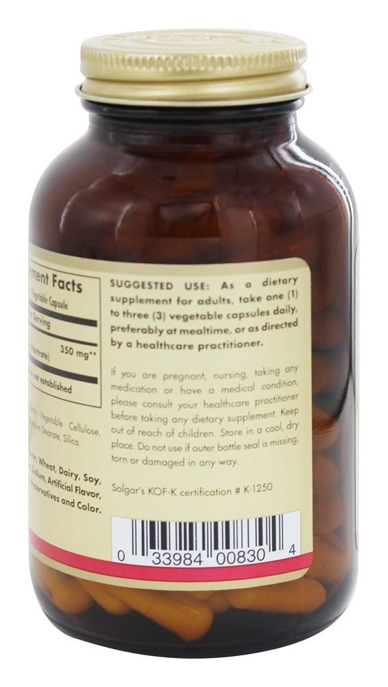 Colina 350 mg. - Cápsulas vegetarianas 100 Solgar - Imagem 3