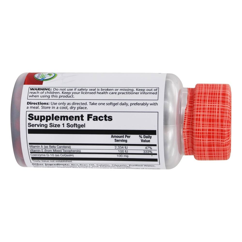 Bio CoQ-10 100 mg. - 60 Softgels Solaray - Imagem 2