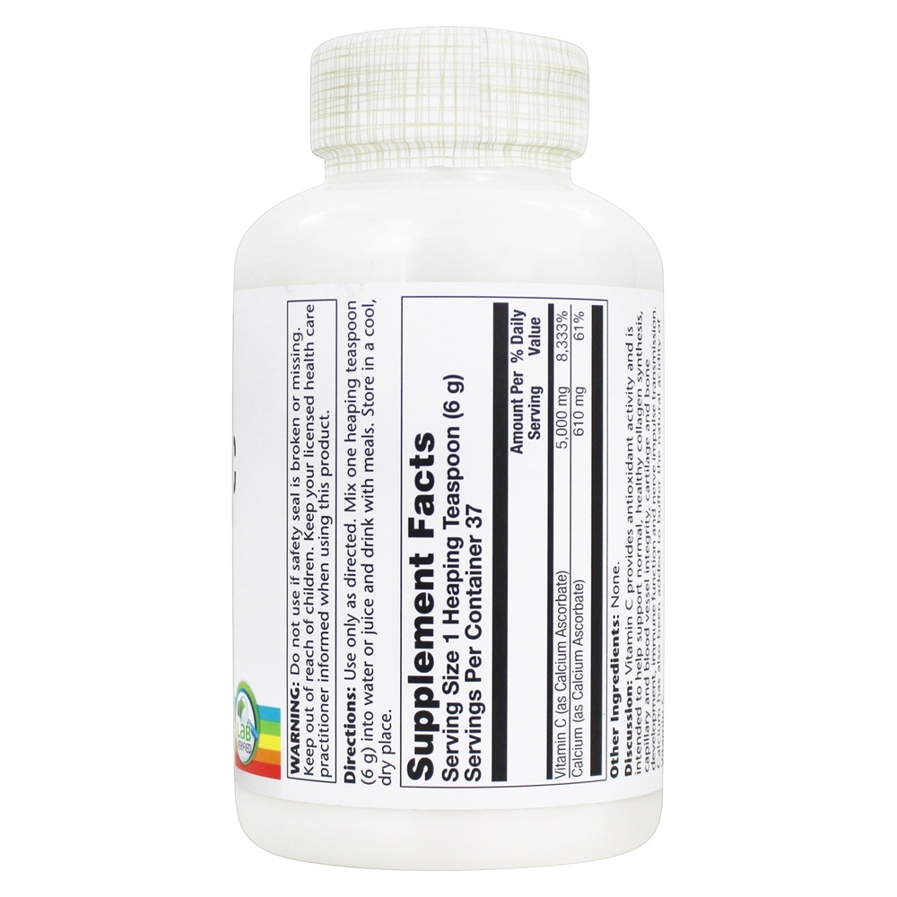Pó de Vitamina C Tamponada 5000 mg . - 8 oz. Solaray - Imagem 2