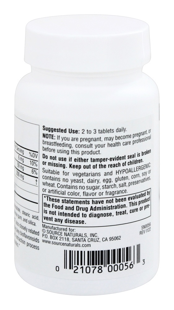 Extrato de Mirtilo 100 mg. - 120 Tablets Source Naturals - Imagem 3