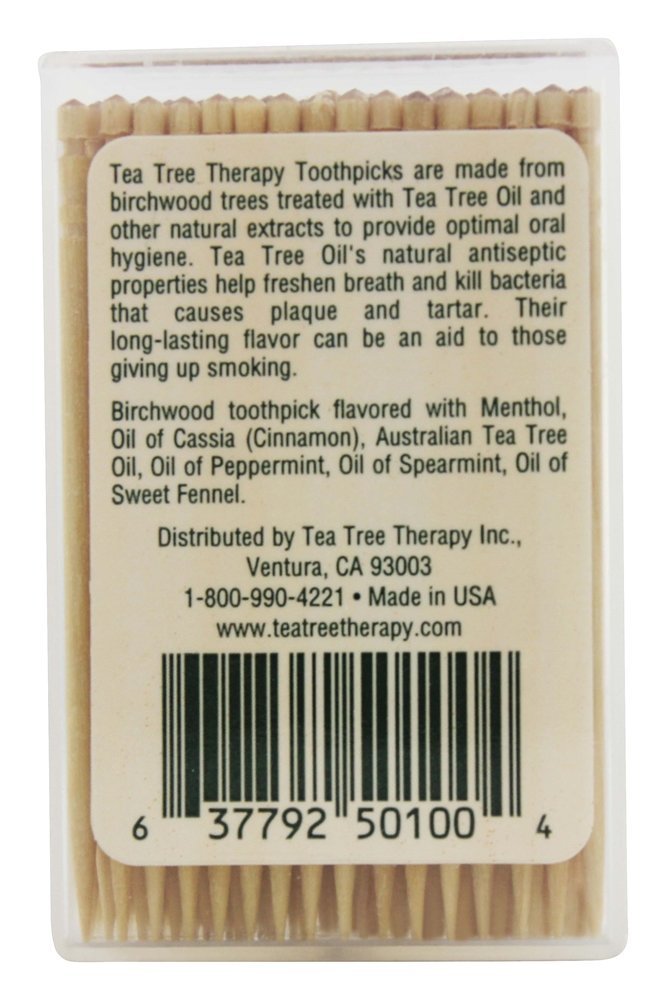Árvore de chá de palitos - 100 Pick (s) Tea Tree Therapy - Imagem 2