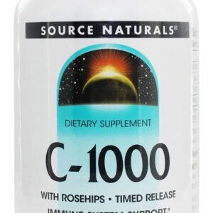 C1000 com Rosehips Temporário lançamento 1000 mg. - 250 Tablets Source Naturals