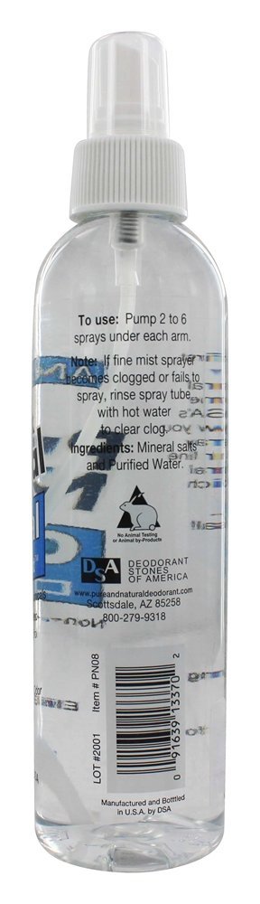 Pure e Natural Cristal Bombear Desodorante Névoa - 8 fl. oz. Thai Deodorant Stone - Imagem 2