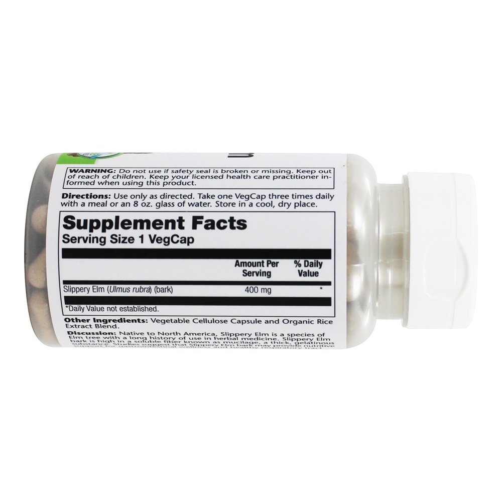 Slippery Elm 400 mg. - 100 Cápsula (s) vegetal (s) Solaray - Imagem 2