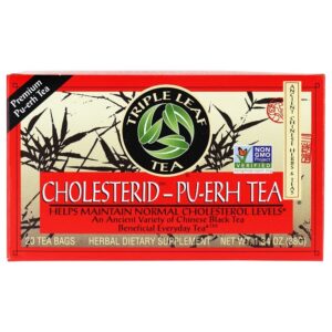 Comprar cholesterid tea pu-erh - 20 saquinhos de chá triple leaf tea preço no brasil chás e café chás medicinais suplemento importado loja 15 online promoção -