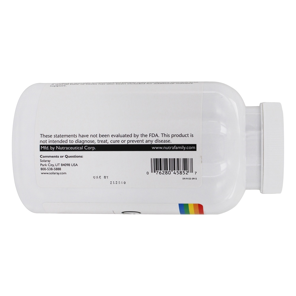Citrato de Cálcio 1000 mg. - Cápsulas 240 Solaray - Imagem 3