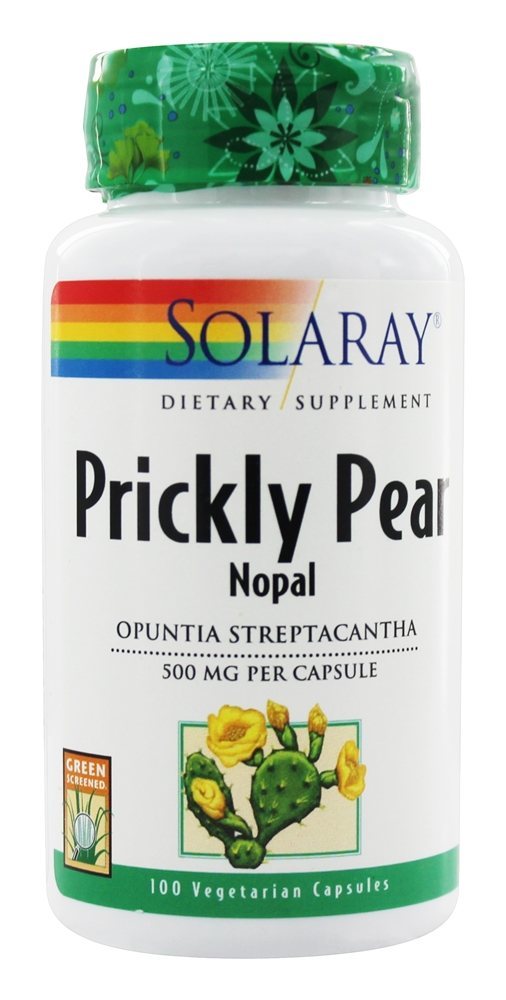 Pera espinhosa 500 mg. - Cápsulas vegetarianas 100 Solaray