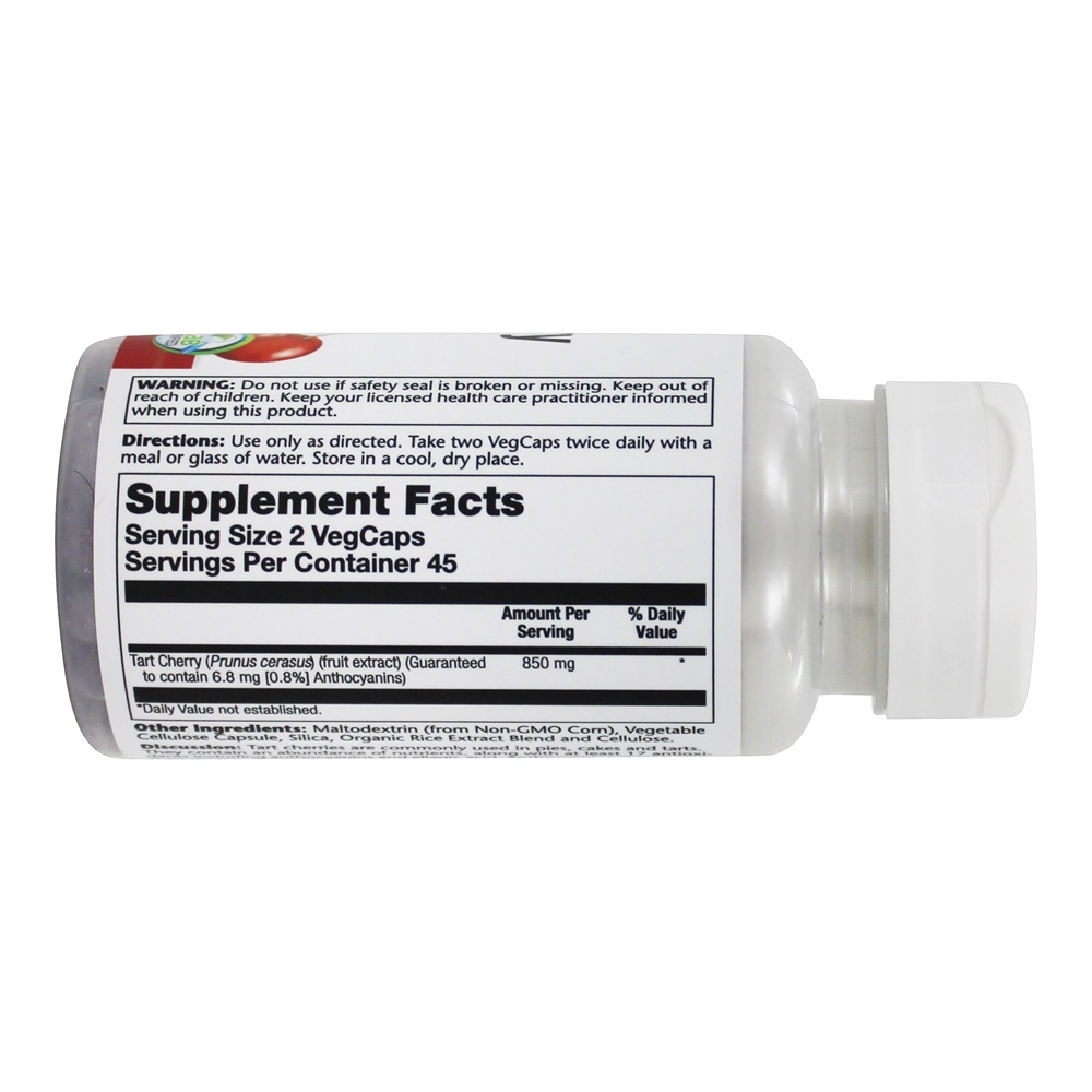Extrato Tart Cherry Fruit 425 mg. - Cápsulas vegetarianas 90 Solaray - Imagem 2
