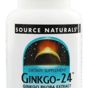 Ginkgo-24 Ginkgo Biloba Extrair 120 mg. - 60 Tablets Source Naturals