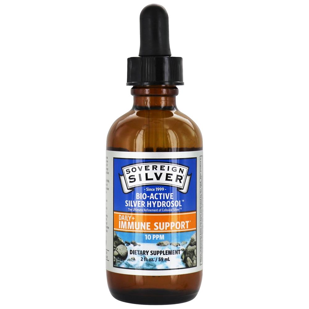 Conta-gotas de hidrossol prateado bioativo 10 Ppm - 2 fl. oz. Sovereign Silver - Imagem 2