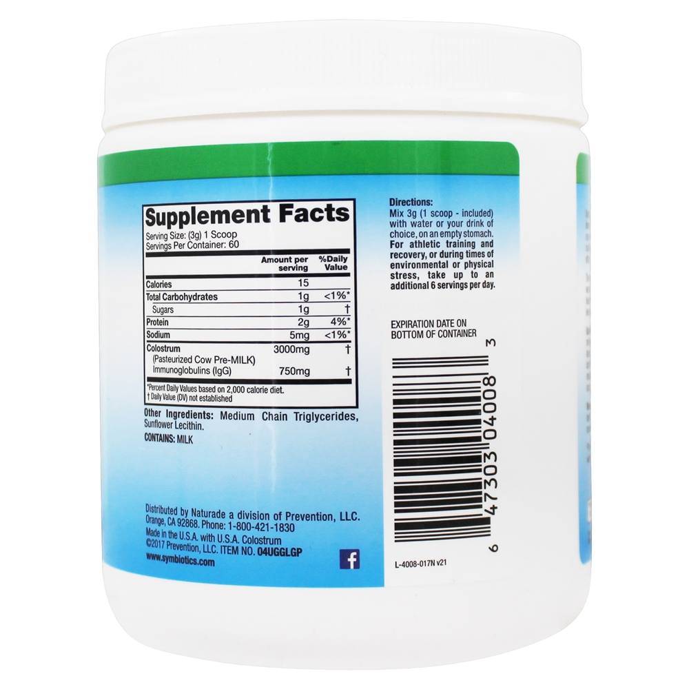 Colostro Plus em Pó - 6.3 oz. Symbiotics - Imagem 2