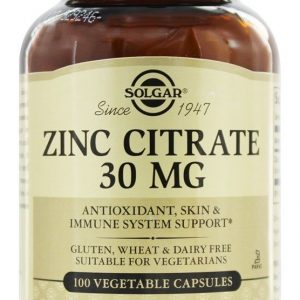 Comprar citrato de zinco 30 mg. - cápsulas vegetarianas 100 solgar preço no brasil vitaminas e minerais zinco suplemento importado loja 29 online promoção -