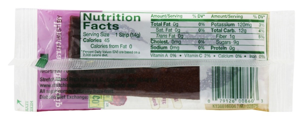 Framboesa toda amadurecida - 0.5 oz. Stretch Island Fruit - Imagem 2