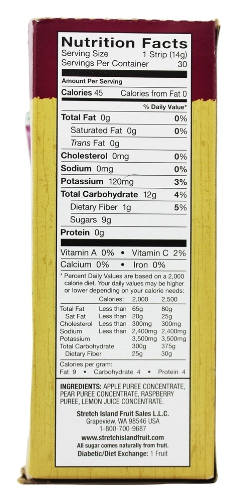 Framboesa toda amadurecida - 0.5 oz. Stretch Island Fruit - Imagem 4