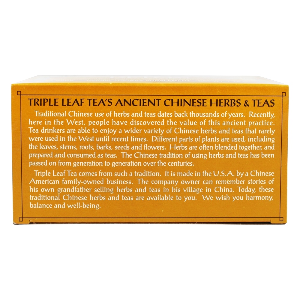 Limpeza e Revitalização do Chá Detox - 20 Saquinhos de Chá Triple Leaf Tea - Imagem 3