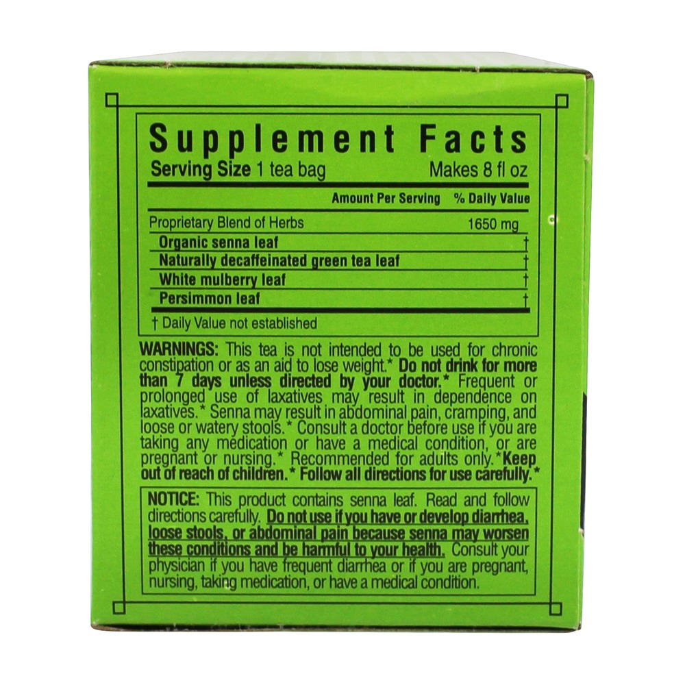 Chá verde de dieta - 20 Saquinhos de Chá Triple Leaf Tea - Imagem 2
