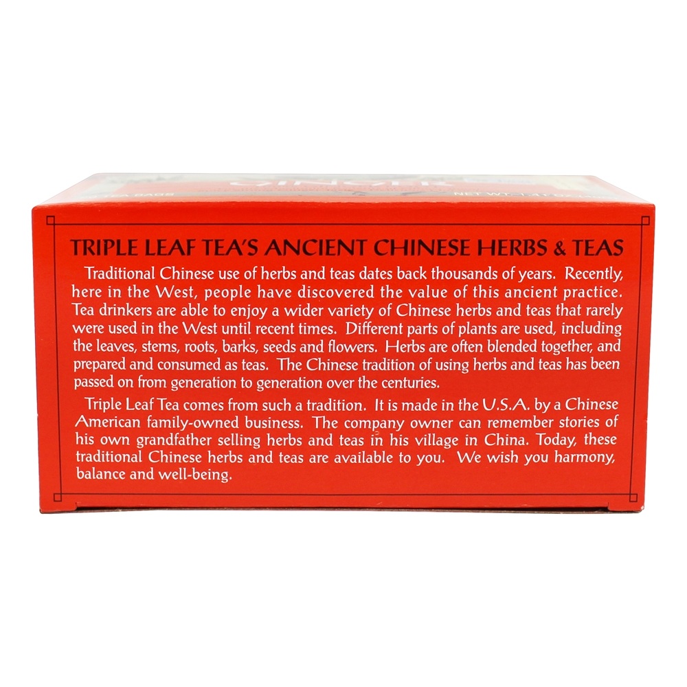 Chá de gengibre - 20 Saquinhos de Chá Triple Leaf Tea - Imagem 4
