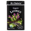 Comprar alcaçuz de pastilhas de ervas orgânicas - 1. 5 oz. St. Claire's organics preço no brasil alimentos & lanches barras de chocolate suplemento importado loja 11 online promoção -