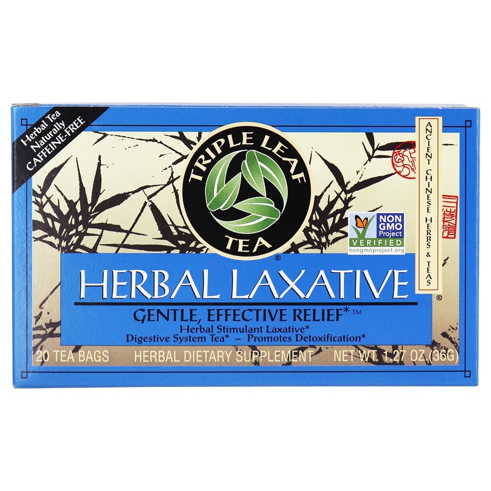 Chá Laxante de Ervas - 20 Saquinhos de Chá Triple Leaf Tea