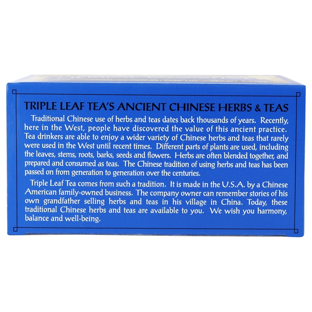 Chá Laxante de Ervas - 20 Saquinhos de Chá Triple Leaf Tea - Imagem 4