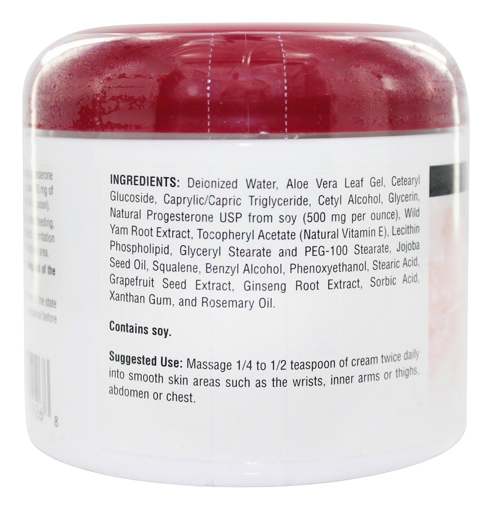 Creme Natural De Progesterona - 4 oz. Source Naturals - Imagem 2