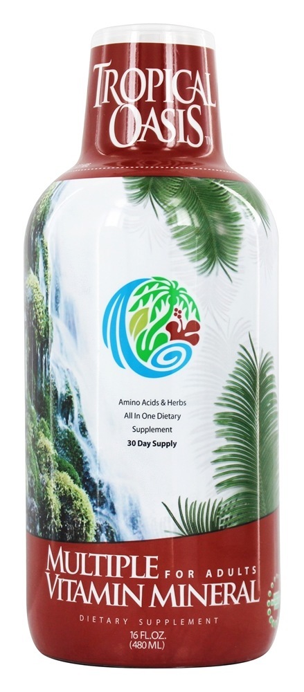 Vitamina / Mineral Múltiplo Líquido - 16 fl. oz. Tropical Oasis