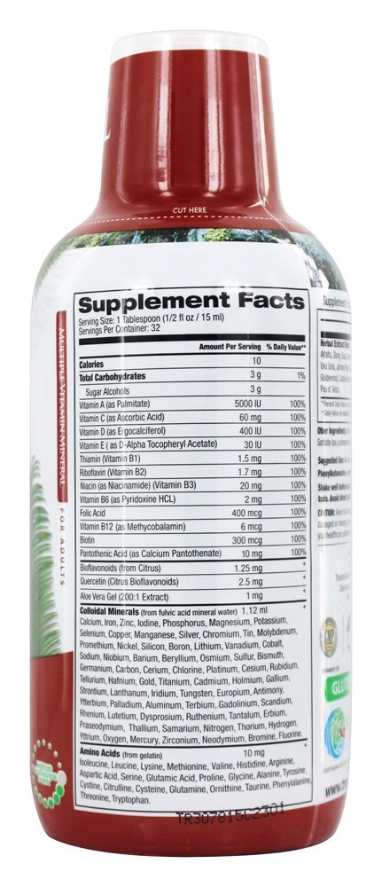 Vitamina / Mineral Múltiplo Líquido - 16 fl. oz. Tropical Oasis - Imagem 2